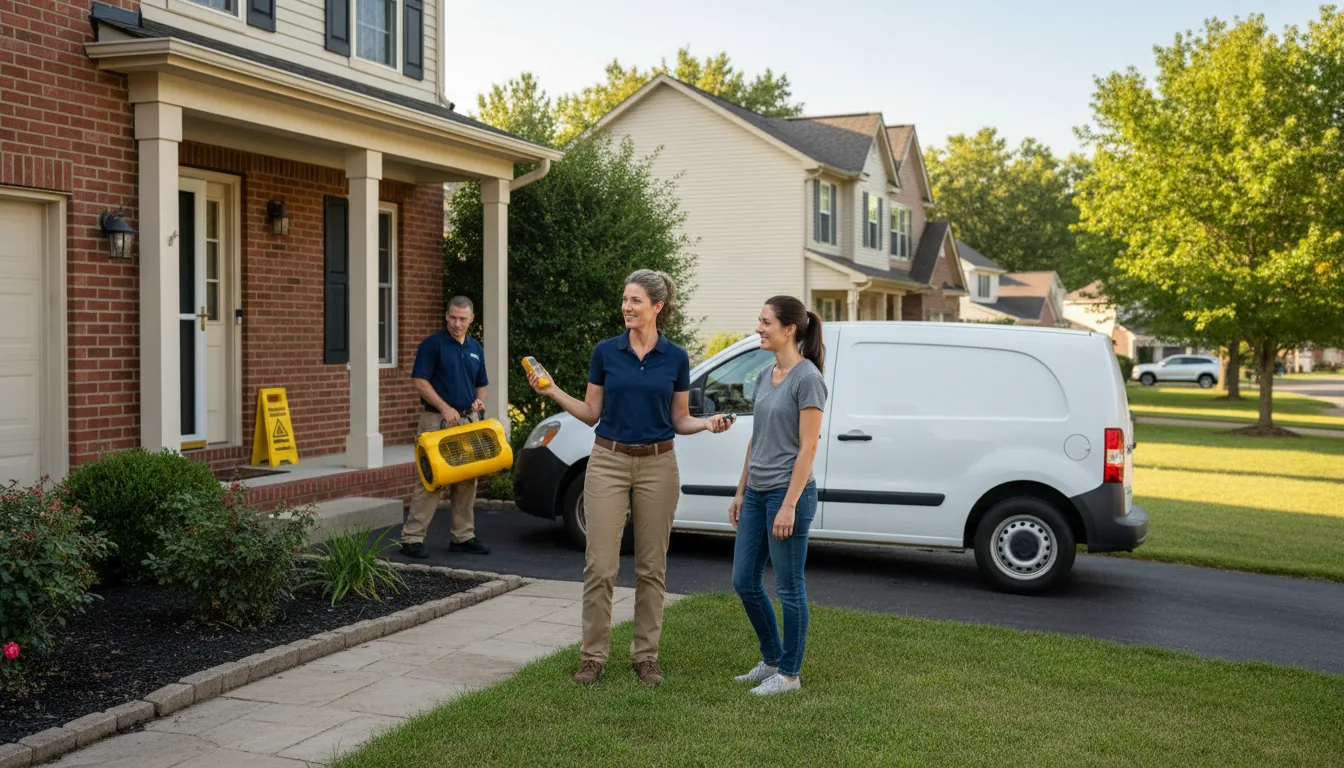Residential water damage restoration in Pinehurst, GA